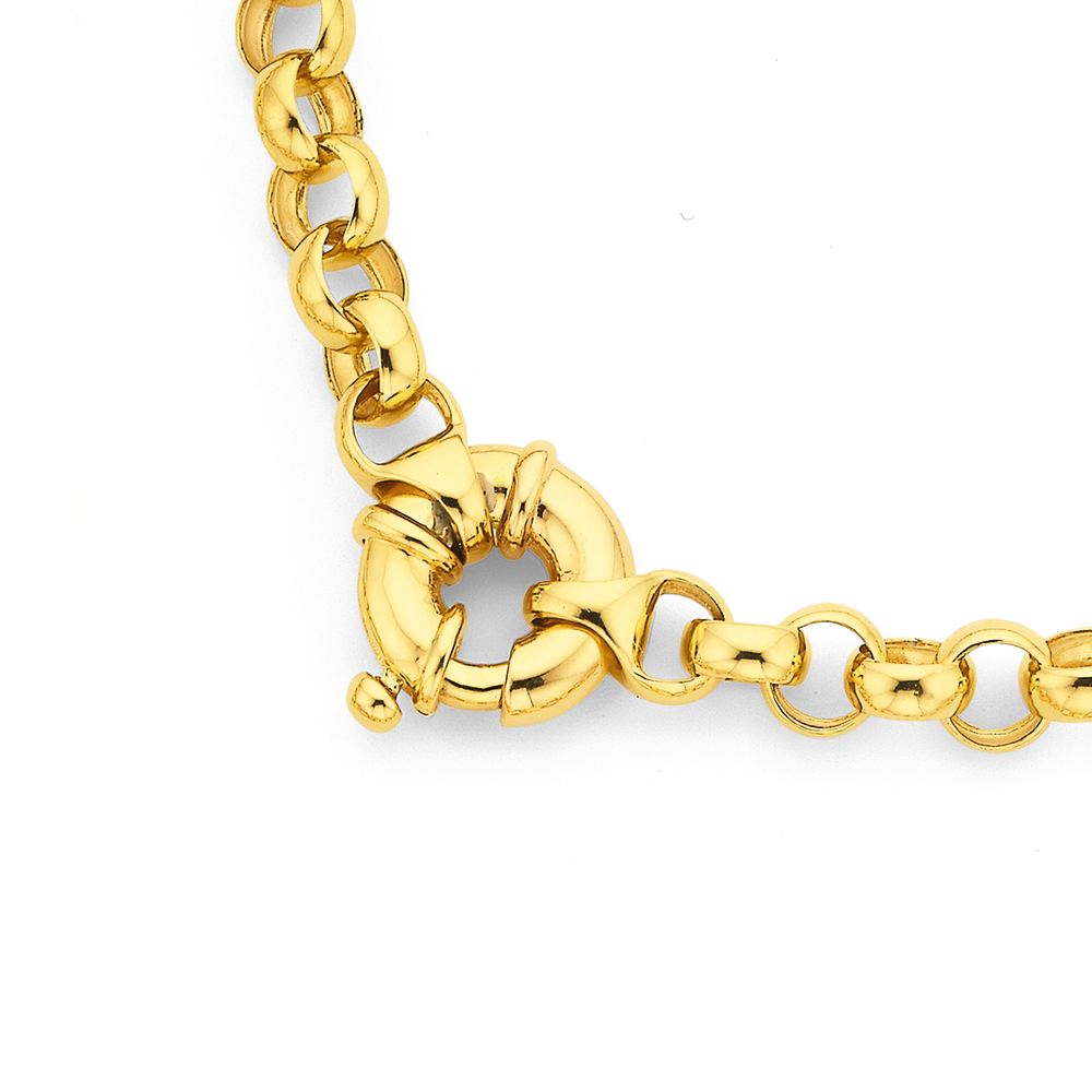 Shop New York Belcher Chain with Circle Link Diamond Charm in 18K Gold  Online
